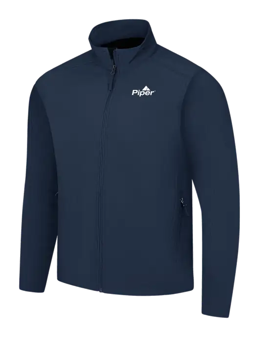 Navy Core Soft Shell Jacket w/Piper Logo