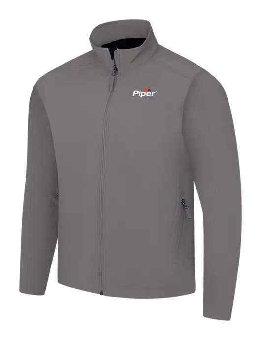 Medium Grey Core Soft Shell Jacket w/Piper Logo