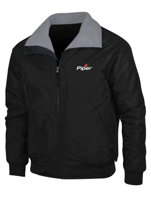 Black/Grey Classic Challenger Jacket w/Piper Logo