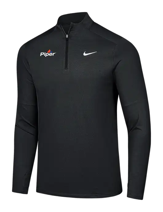 Nike Black Dri-FIT Element 1/2-Zip Pullover w/Piper Logo