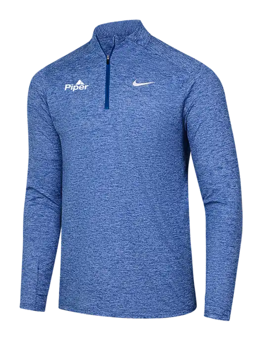 Nike Royal Heather Dri-FIT Element 1/2-Zip Pullover w/Piper Logo