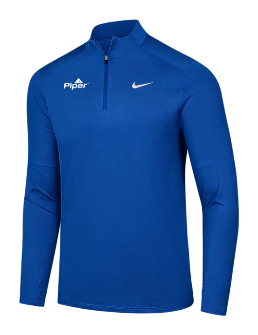 Nike Royal Dri-FIT Element 1/2-Zip Pullover w/Piper Logo