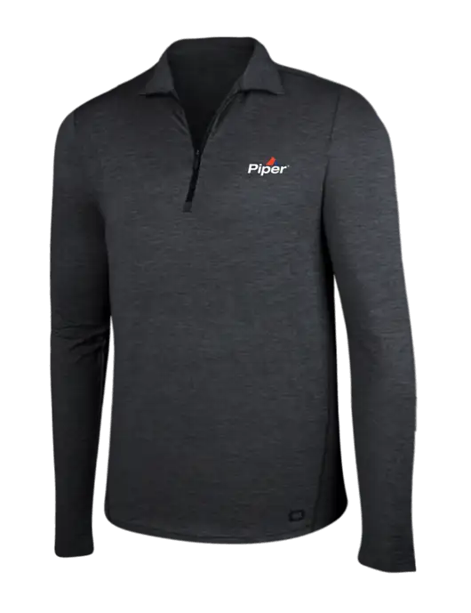 OGIO Blacktop Heather Endurance Force 1/4 Zip w/Piper Logo