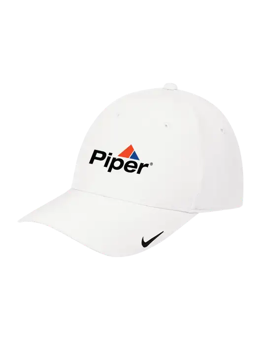 Nike White Dri-FIT Legacy Cap w/Piper Logo