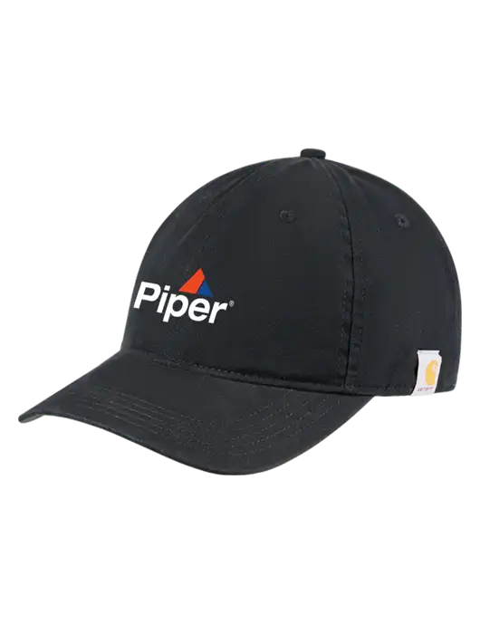 Carhartt Black Cotton Canvas Cap w/Piper Logo