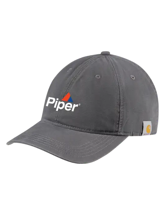 Carhartt Dark Grey Cotton Canvas Cap w/Piper Logo