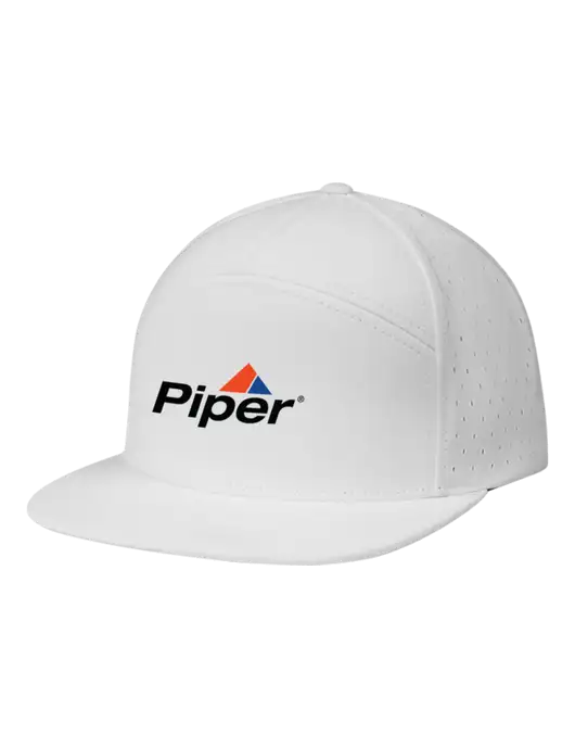 Richardson White Cannon Cap w/Piper Logo
