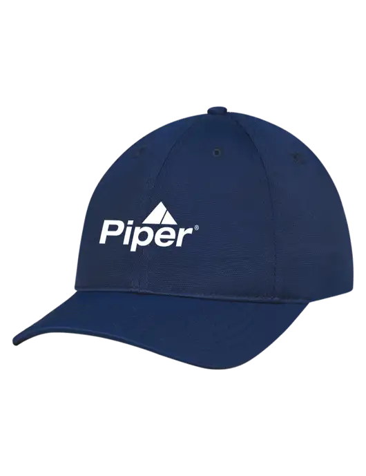Navy Nylon Twill Performance Cap w/Piper Logo