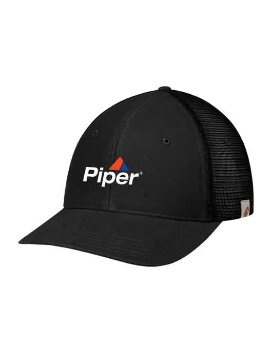 Carhartt Black Canvas Trucker Cap w/Piper Logo