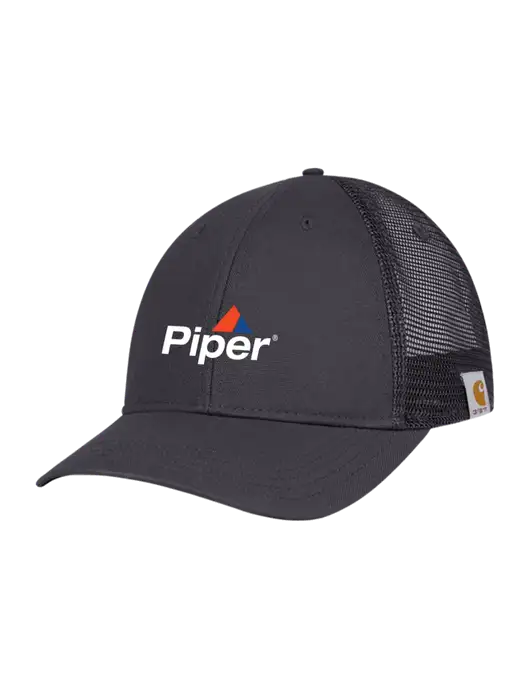 Carhartt Dark Grey Canvas Trucker Cap w/Piper Logo