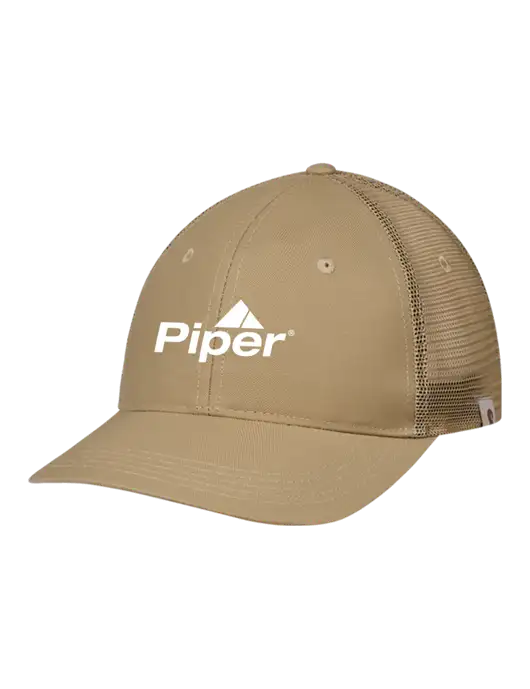 Carhartt Dark Tan Trucker Rugged Pro Series Cap w/Piper Logo