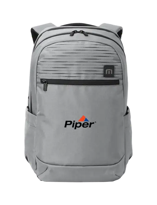 TravisMathew Light Grey Approach Backpack w/Piper Logo