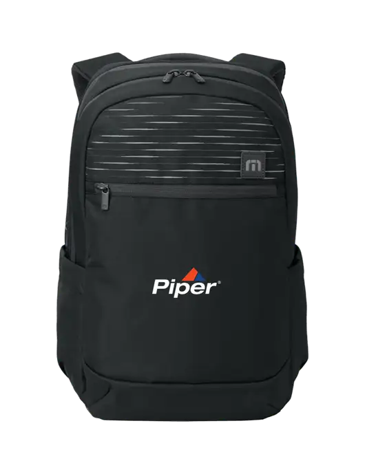 TravisMathew Black Approach Backpack w/Piper Logo