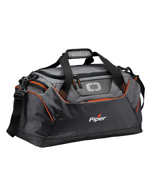 OGIO Tarmac/Orange Catalyst Duffle
 w/Piper Logo