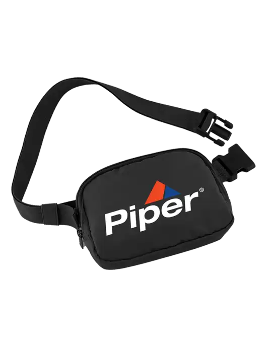 AeroLOFT Anywhere Black Belt Bag w/Piper Logo