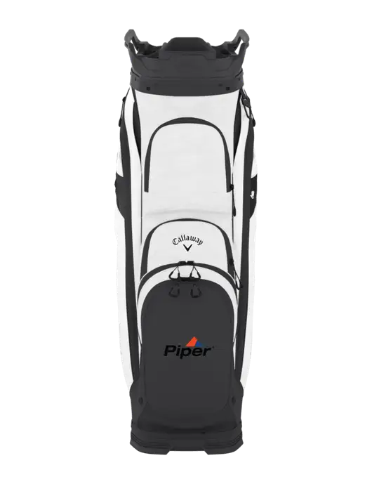 Callaway Org 14 Very Light Grey Camo/White Cart Golf Bag  w/Piper Logo