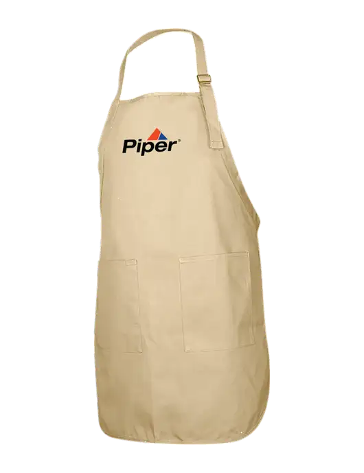 Full-Length Stone Apron With Pockets w/Piper Logo