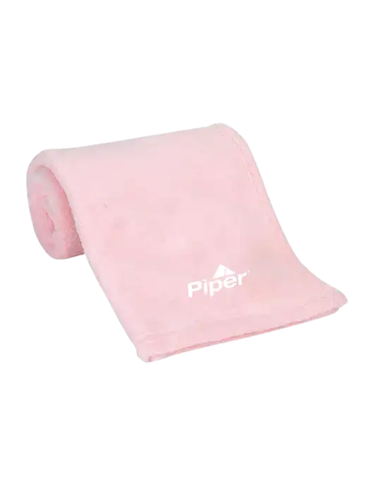 Pink Alpine Fleece Mink Touch Luxury Baby Blanket  w/Piper Logo