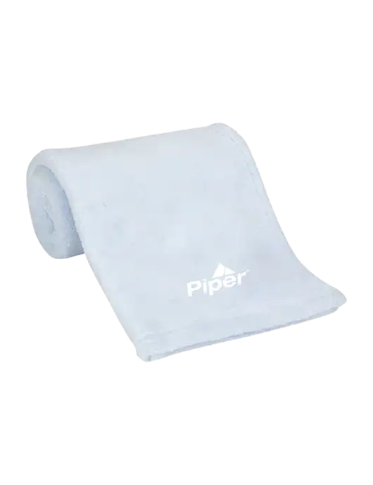Blue Alpine Fleece Mink Touch Luxury Baby Blanket  w/Piper Logo
