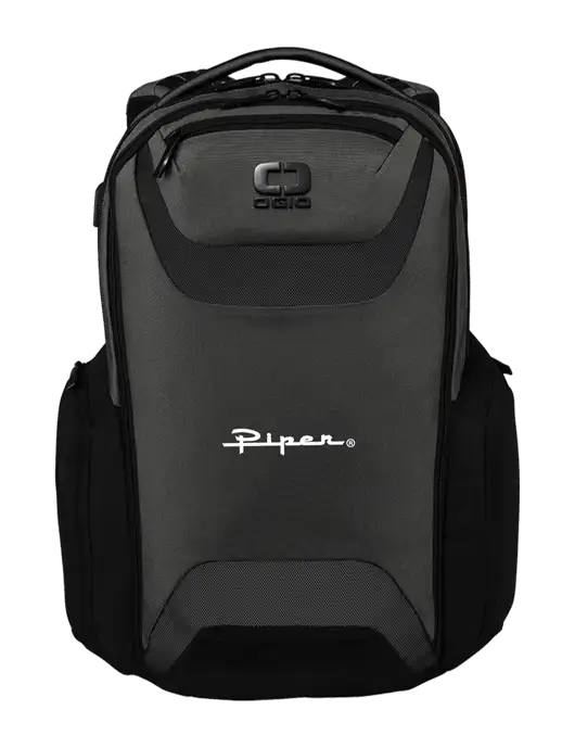 OGIO Tarmac Charcoal Connected Pack w/Vintage Piper Logo