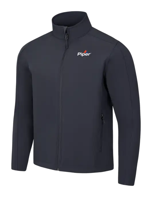Charcoal Grey Core Soft Shell Jacket w/Piper Logo
