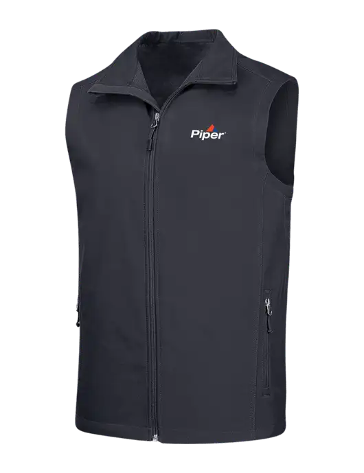 Dark Grey Core Soft Shell Vest w/Piper Logo