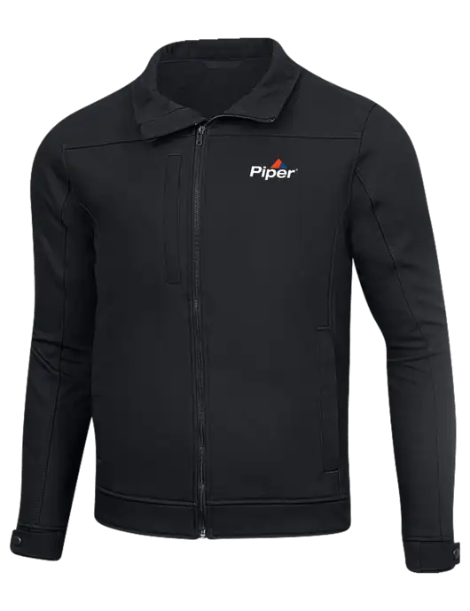 Cornerstone Charcoal Duck Bonded Soft Shell Jacket w/Piper Logo