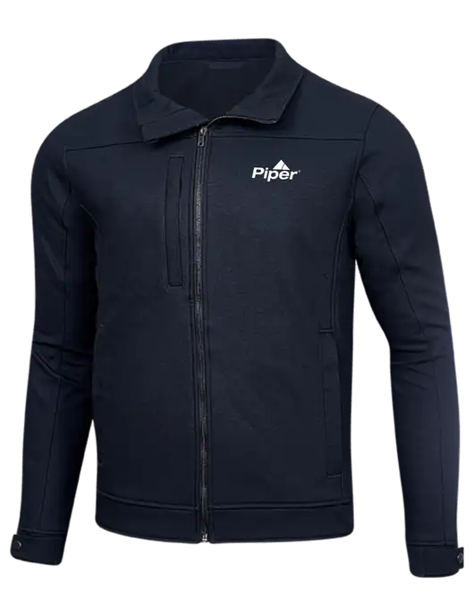 Cornerstone Navy Duck Bonded Soft Shell Jacket w/Piper Logo