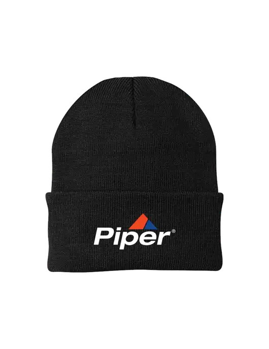 Black Knit Cap w/Piper Logo