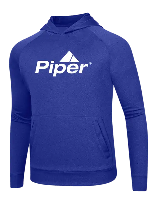 Tech True Royal Fleece Hooded Sweatshirt w/Piper Logo