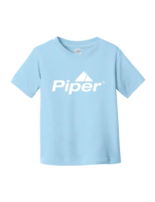 Rabbit Skins Light Blue Toddler Fine Jersey Tee w/Piper Logo