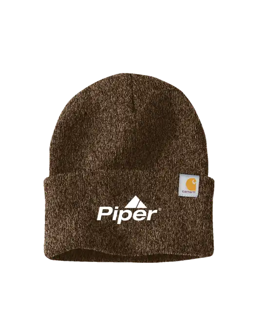 Carhartt Brown Heather Watch Cap 2.0 w/Piper Logo