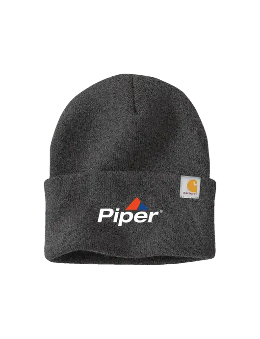 Carhartt Dark Grey Watch Cap 2.0 w/Piper Logo