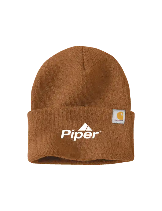 Carhartt Light Brown Watch Cap 2.0 w/Piper Logo