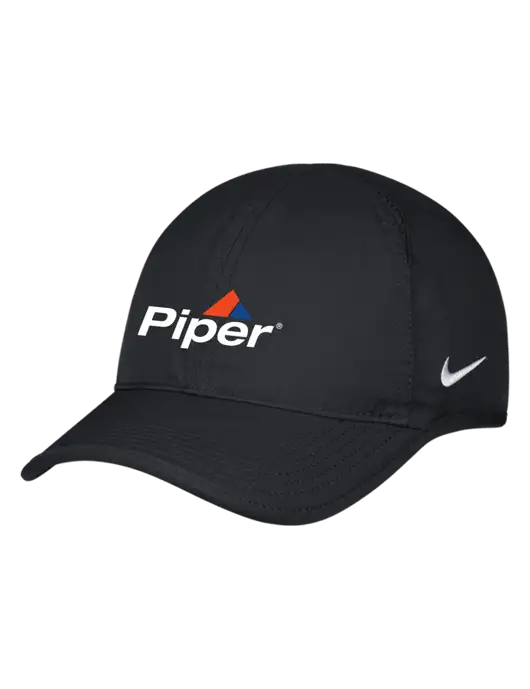 Nike Black Featherlight Cap w/Piper Logo