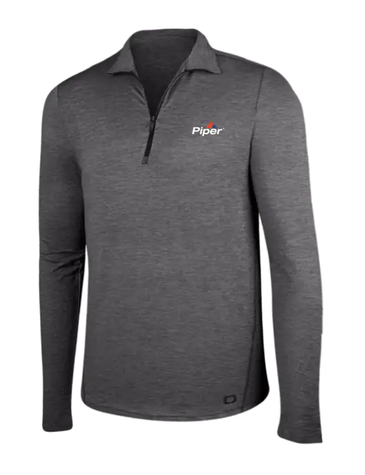 OGIO Gear Grey Heather Endurance Force 1/4 Zip w/Piper Logo