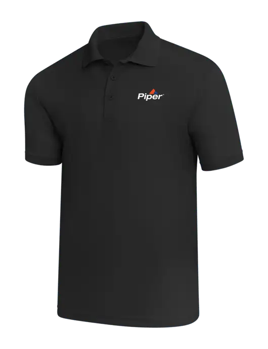 Black PosiCharge RacerMesh Polo w/Piper Logo