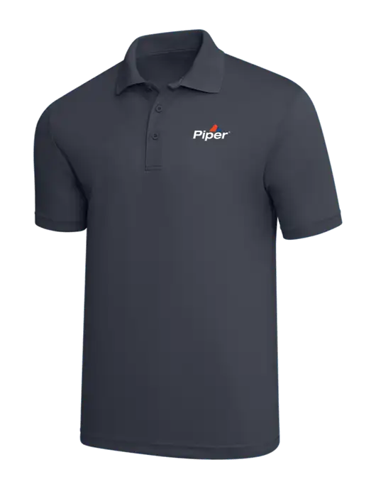 Dark Grey PosiCharge RacerMesh Polo w/Piper Logo