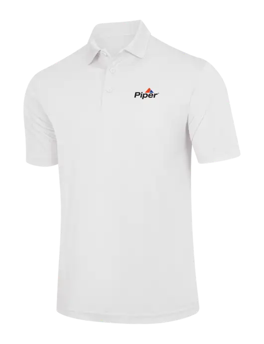 White PosiCharge Competitor Polo w/Piper Logo