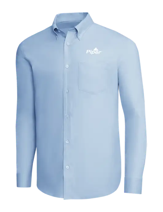 Brooks Brothers Light Blue Wrinkle-Free Stretch Pinpoint Shirt w/Piper Logo