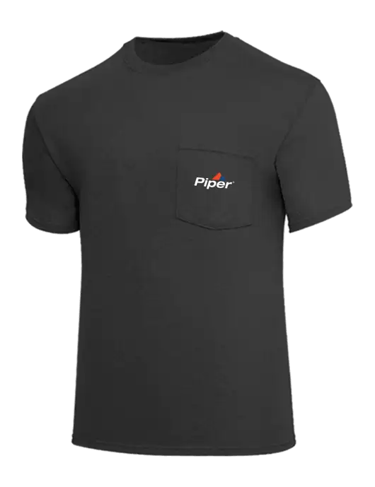 Core Blend Charcoal Grey Pocket T-Shirt w/Piper Logo
