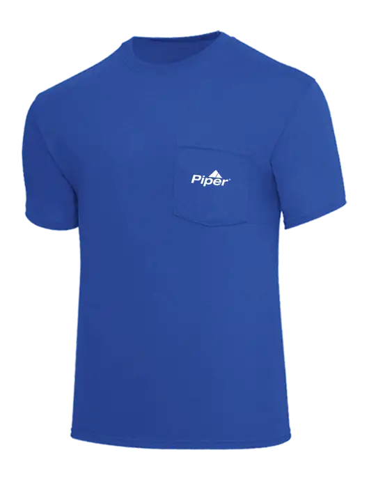 Core Blend Royal Pocket T-Shirt w/Piper Logo