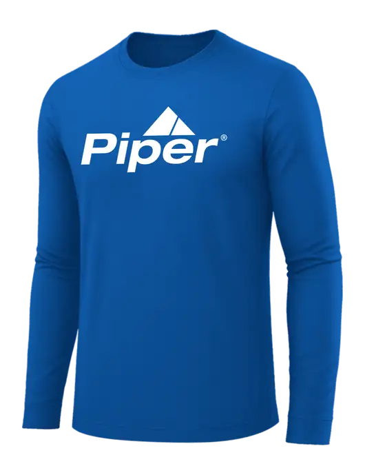 Long Sleeve Royal Blue PosiCharge Competitor Tee w/Piper Logo