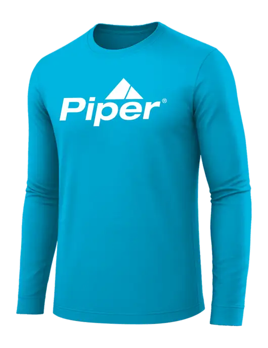 Long Sleeve Sapphire PosiCharge Competitor Tee w/Piper Logo