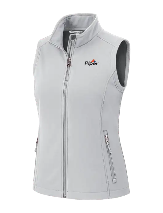 Marshmellow Womens Core Soft Shell Vest w/Piper Logo