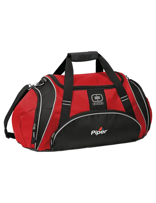 OGIO Red Crunch Duffel
 w/Piper Logo