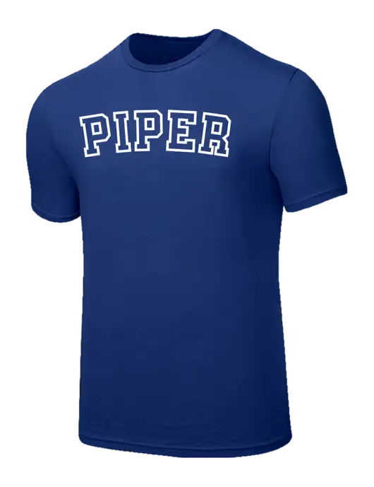 Seriously Soft Dark Royal T-Shirt w/Piper Collegiate Logo