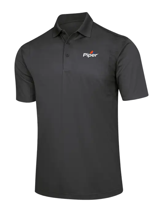 Dark Grey Micropique Sport-Wick Polo w/Piper Logo