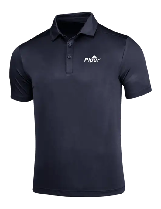 Navy Posi-UV Pro Polo w/Piper Logo