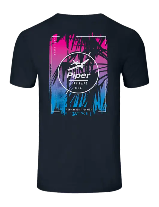 Seriously Soft Navy T-Shirt w/Palmrageous Logo, Piper Logo
